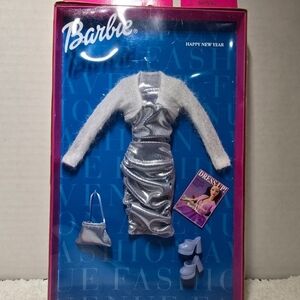 Barbie Fashion Avenue HAPPY YEAR Dress Heels Shoes Purse Vintage 1999 RARE